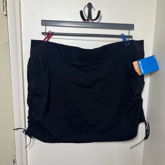 Columbia Black Skort Women’s Size XXL NWT Omni-Shade Drawstring Outdoor - Picture 2 of 8